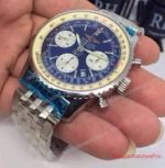 Swiss Breitling Navitimer Replica Watch SS Blue Chronograph Watch